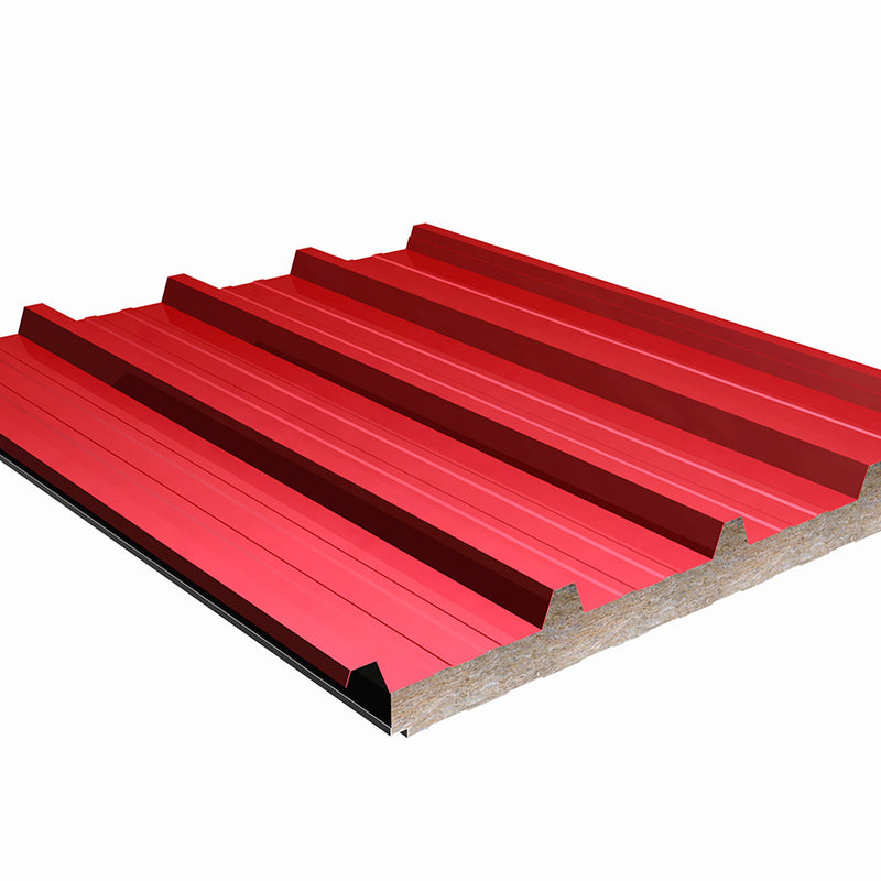 Panel Sándwich Cubierta Lana de Roca 5 Grecas