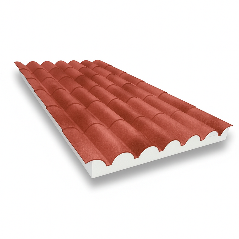 Panel Sándwich  Imitación Teja