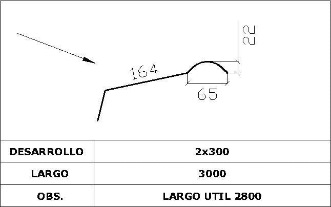 Cumbrera Doble AIS NCOPPO