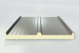 Panel Sándwich Cubierta con Tapajuntas Blanco/Blanco