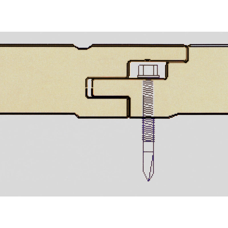 Panel Sándwich Fachada Lana de Roca Tornillo Oculto