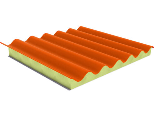 Panel Sándwich Cubierta Naves Porcinos de Fibrocemento