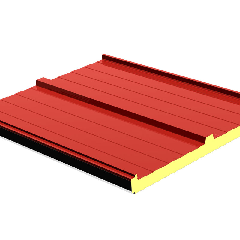 Panel Sándwich Cubierta con Tapajuntas