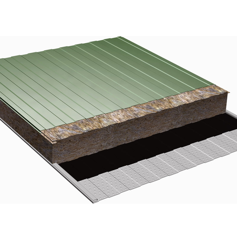 Panel Sándwich Fachada Lana de Roca Acústico